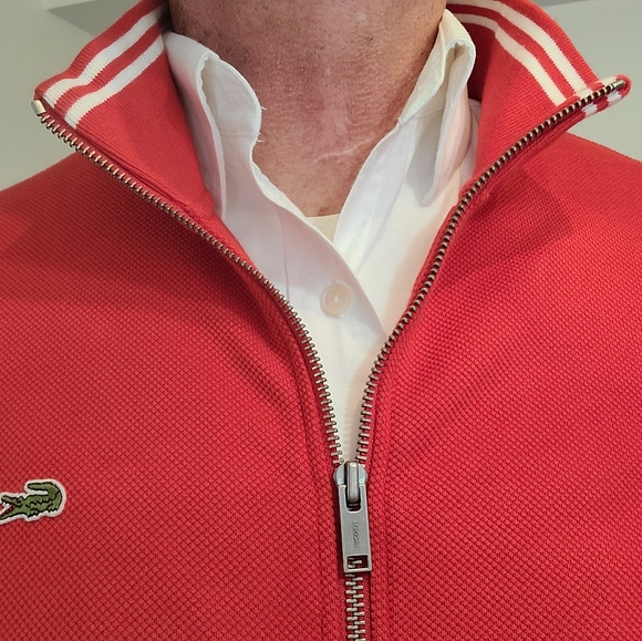 Lacoste red XL light weight jacket. - Picture 6 of 8